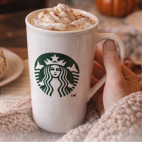 Starbucks Other - Starbucks White Ceramic Mug 16 fl oz EUC Cozy Fall Mug